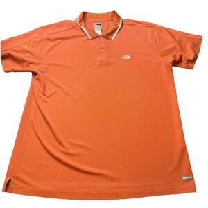 Mens North Face Short Sleeve Vapor Wick Polo Shirt 2XL Cooling Polo Please Read
